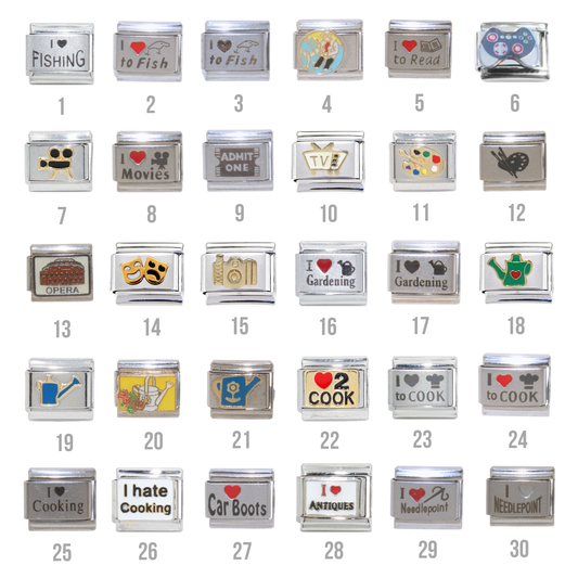 Various Hobbies - 9mm Italian charms