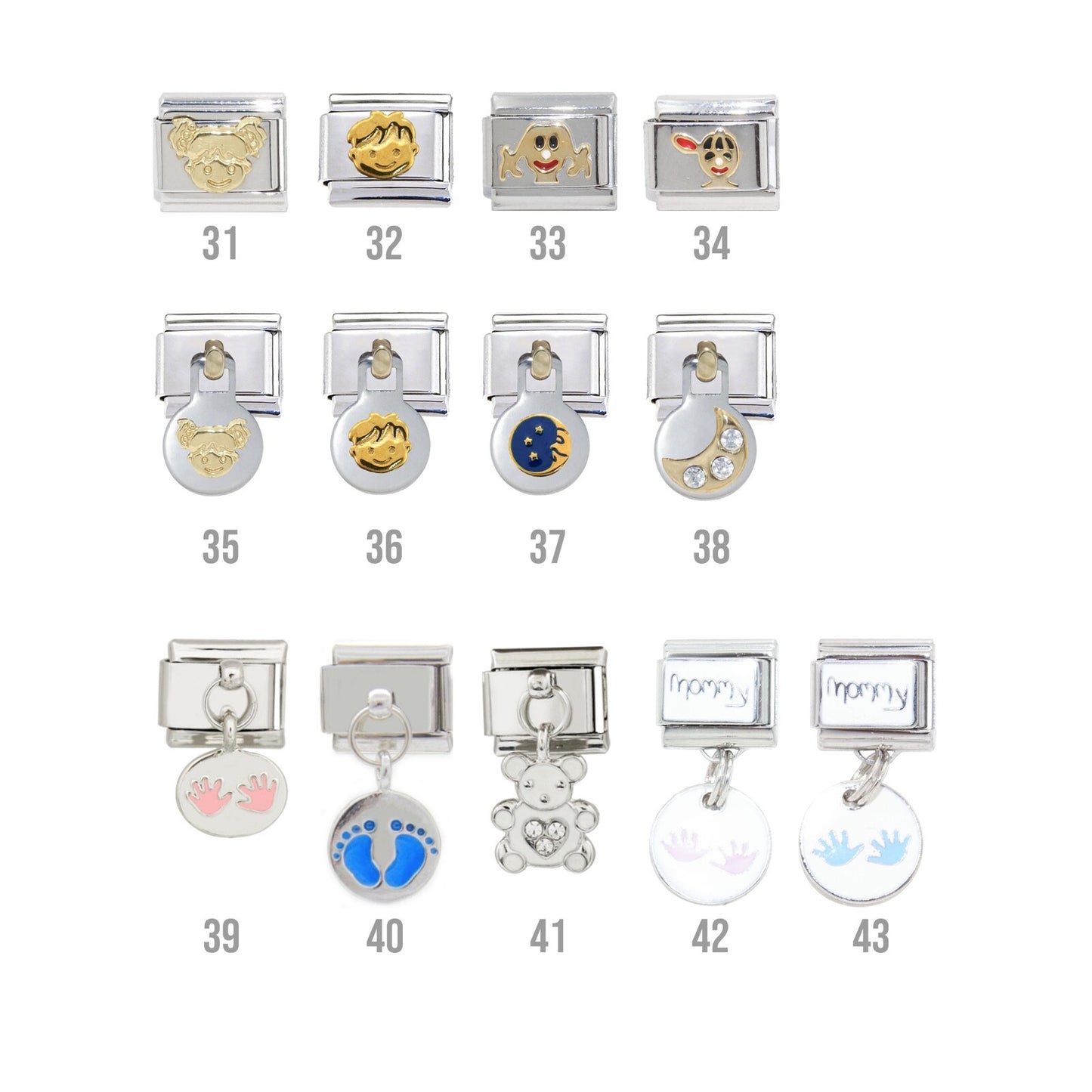 Baby - 9mm Italian charms