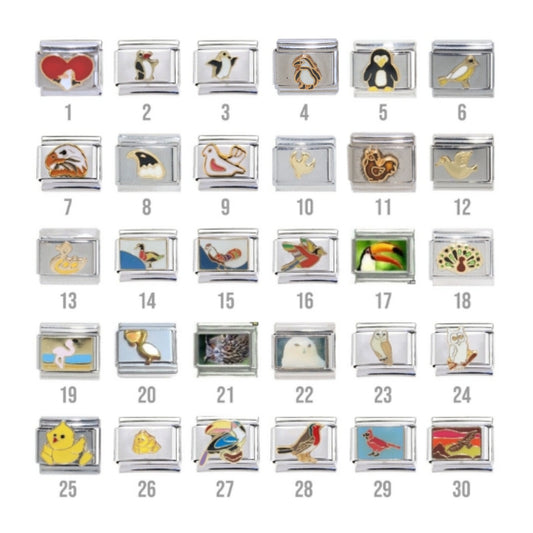 Birds - 9mm Italian charms