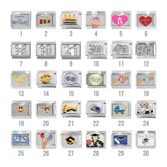 Celebrations 9mm Italian Charms