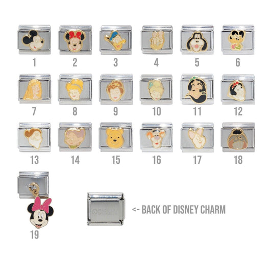 Disney Licensed characters 9mm Italian Charm - Fits 9mm Italian charm bracelets