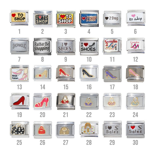 Girlie  9mm Italian Charm - Fits classic Italian charm bracelets