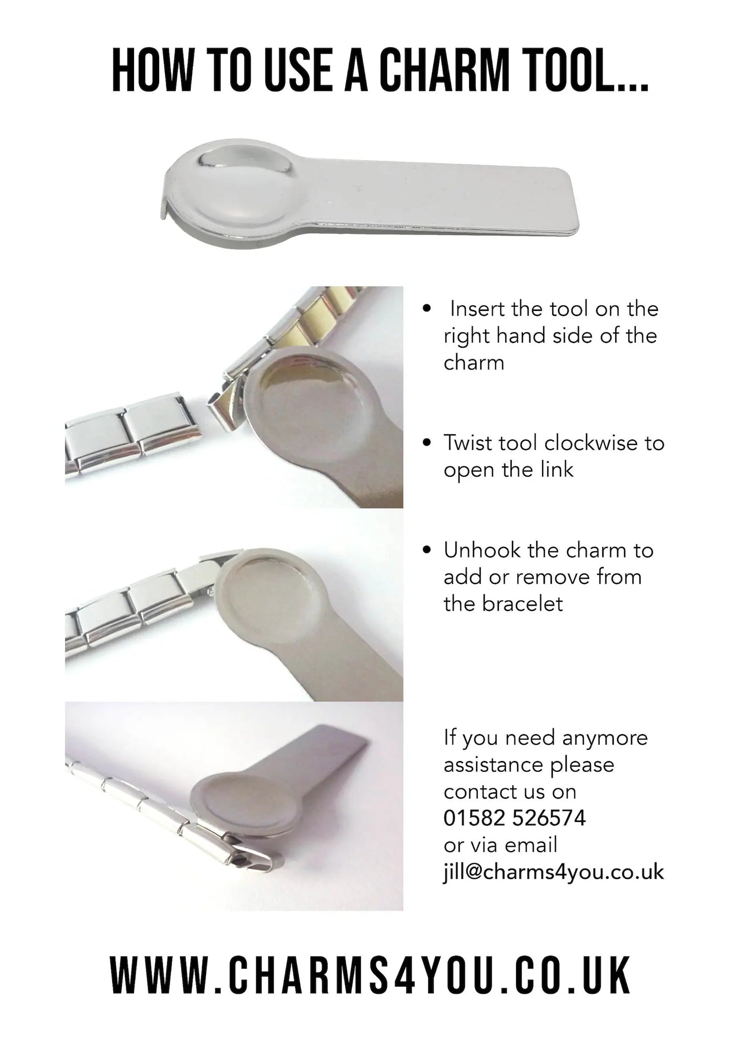 Italian Charm Tool for 9mm Charm Bracelets – Easy Charm Remover & Adder