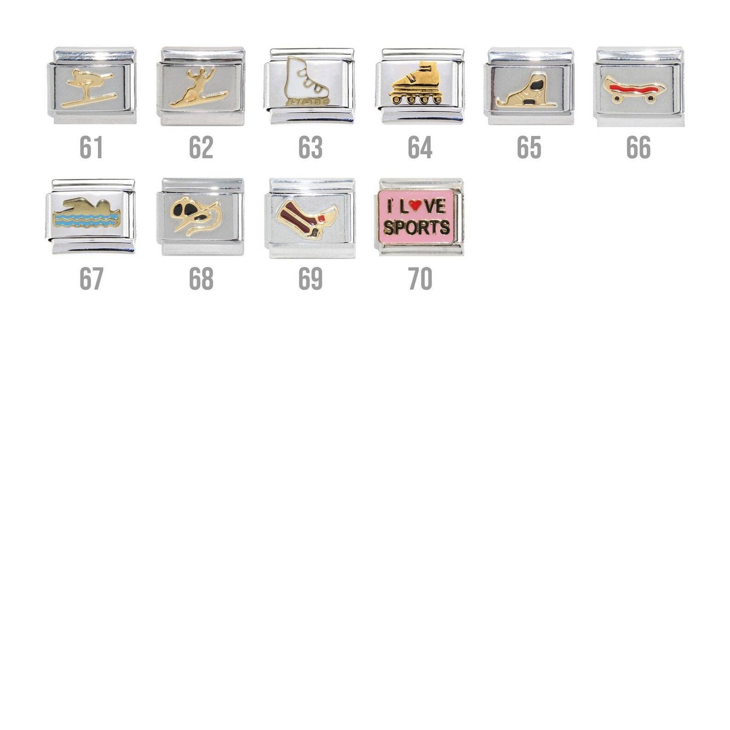 Sports - 9mm Italian charms