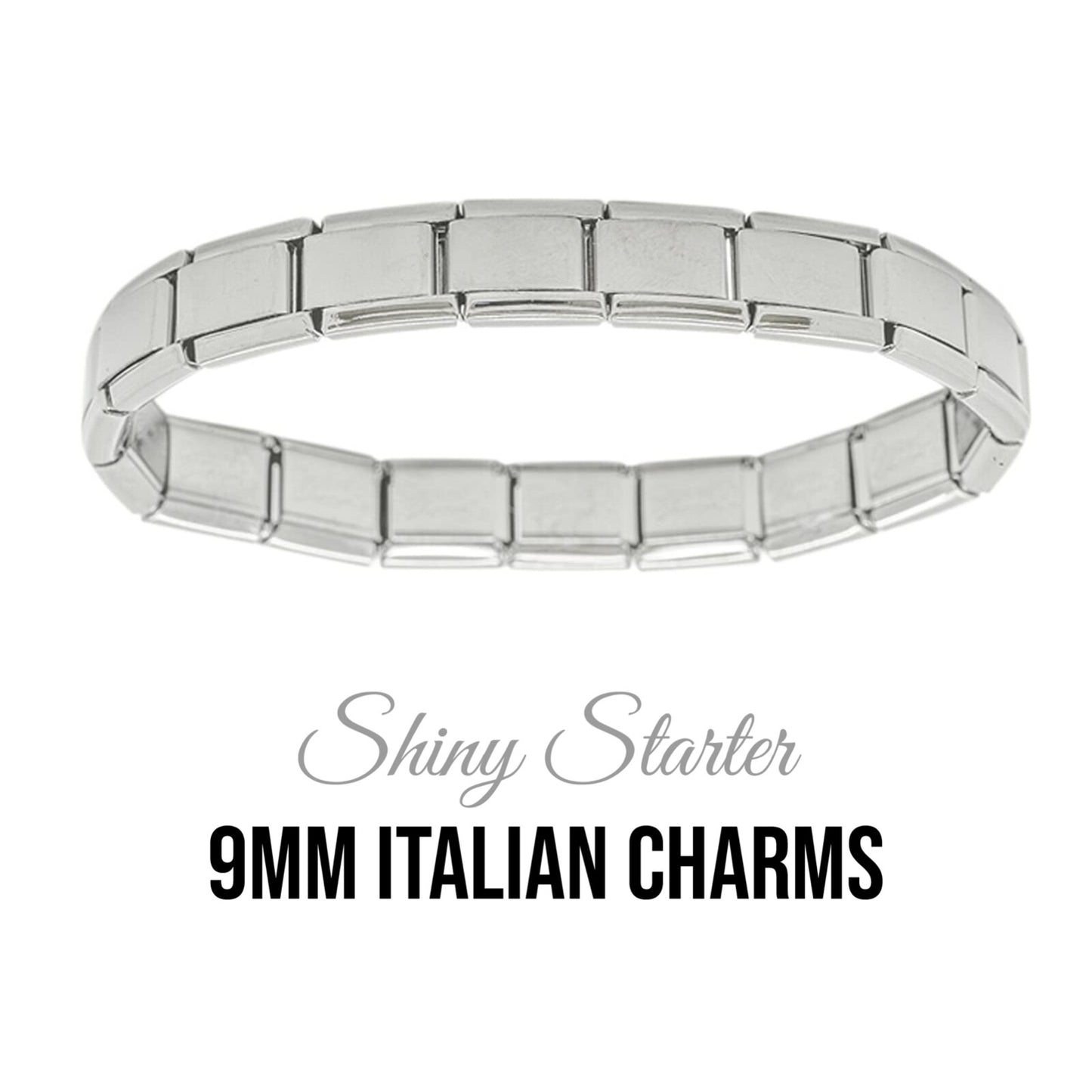 Bracelet - Shiny starter 9mm Italian charm bracelet