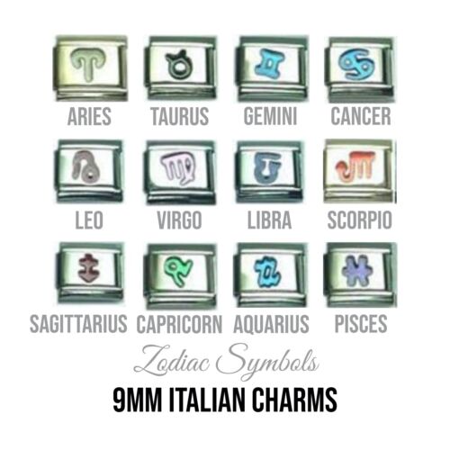 Zodiac - Symbol 9mm Italian charm