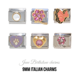 Various June Birthstones - Birthmonth 9mm Italian charm