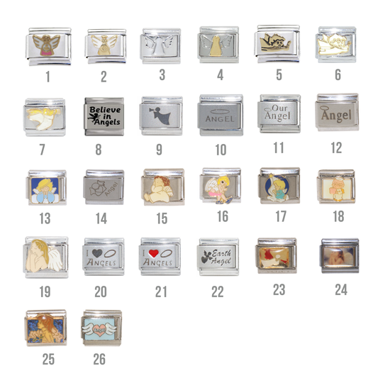 Angels - various Angel 9mm Italian charm listing