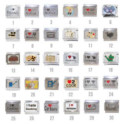 Various Hobbies - 9mm Italian charms