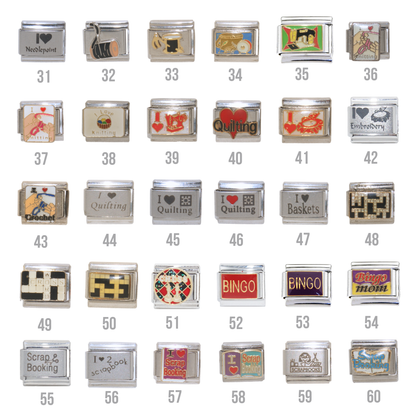 Various Hobbies - 9mm Italian charms