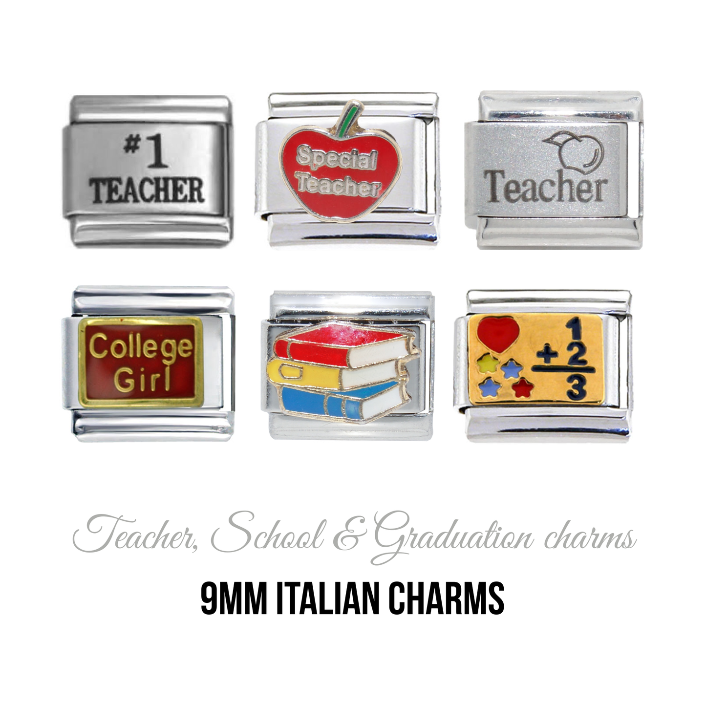 School, Teacher & Graduation - 9mm Italian Charm