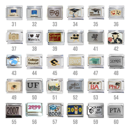 School, Teacher & Graduation - 9mm Italian Charm