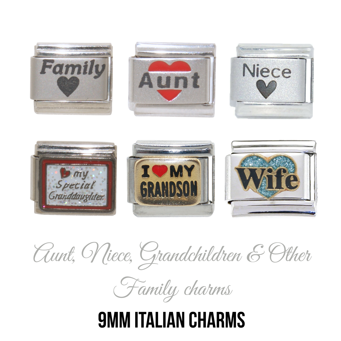 Family - 9mm Italian charms