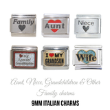 Family - 9mm Italian charms