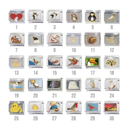 Birds - 9mm Italian charms