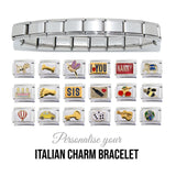 Bracelet including 2 or more 9mm Italian charms