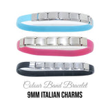 Bracelet - Colour band 9mm Italian charm bracelet