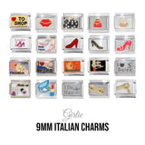 Girlie  9mm Italian Charm - Fits classic Italian charm bracelets