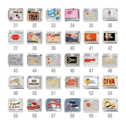 Girlie  9mm Italian Charm - Fits classic Italian charm bracelets