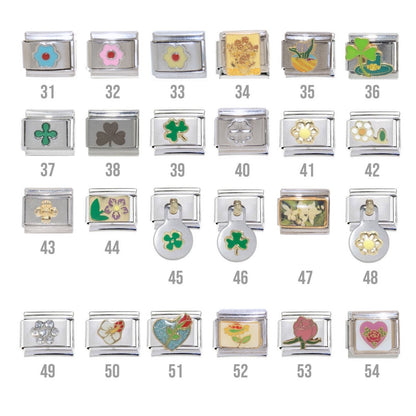Flowers - 9mm Italian charms