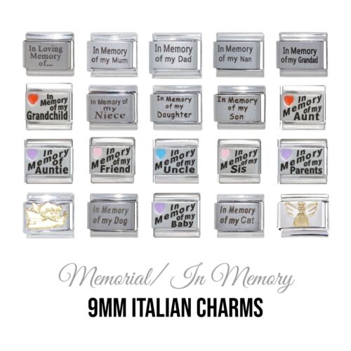 In memory - 9mm Italian charms