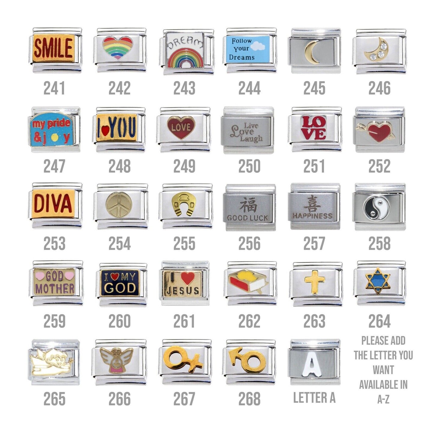 One or more charms of your choice 9mm  Italian charm