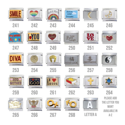 One or more charms of your choice 9mm  Italian charm