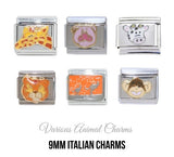 Land animals 9mm Italian Charms