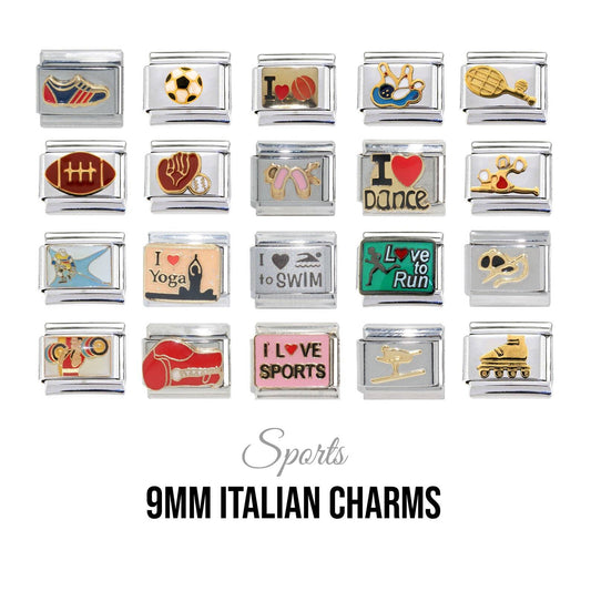 Sports - 9mm Italian charms