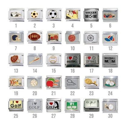 Sports - 9mm Italian charms