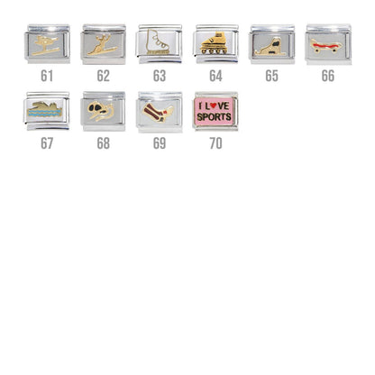 Sports - 9mm Italian charms