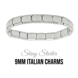 Bracelet - Shiny starter 9mm Italian charm bracelet