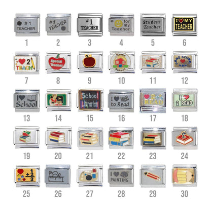 School - 9mm Italian Charm