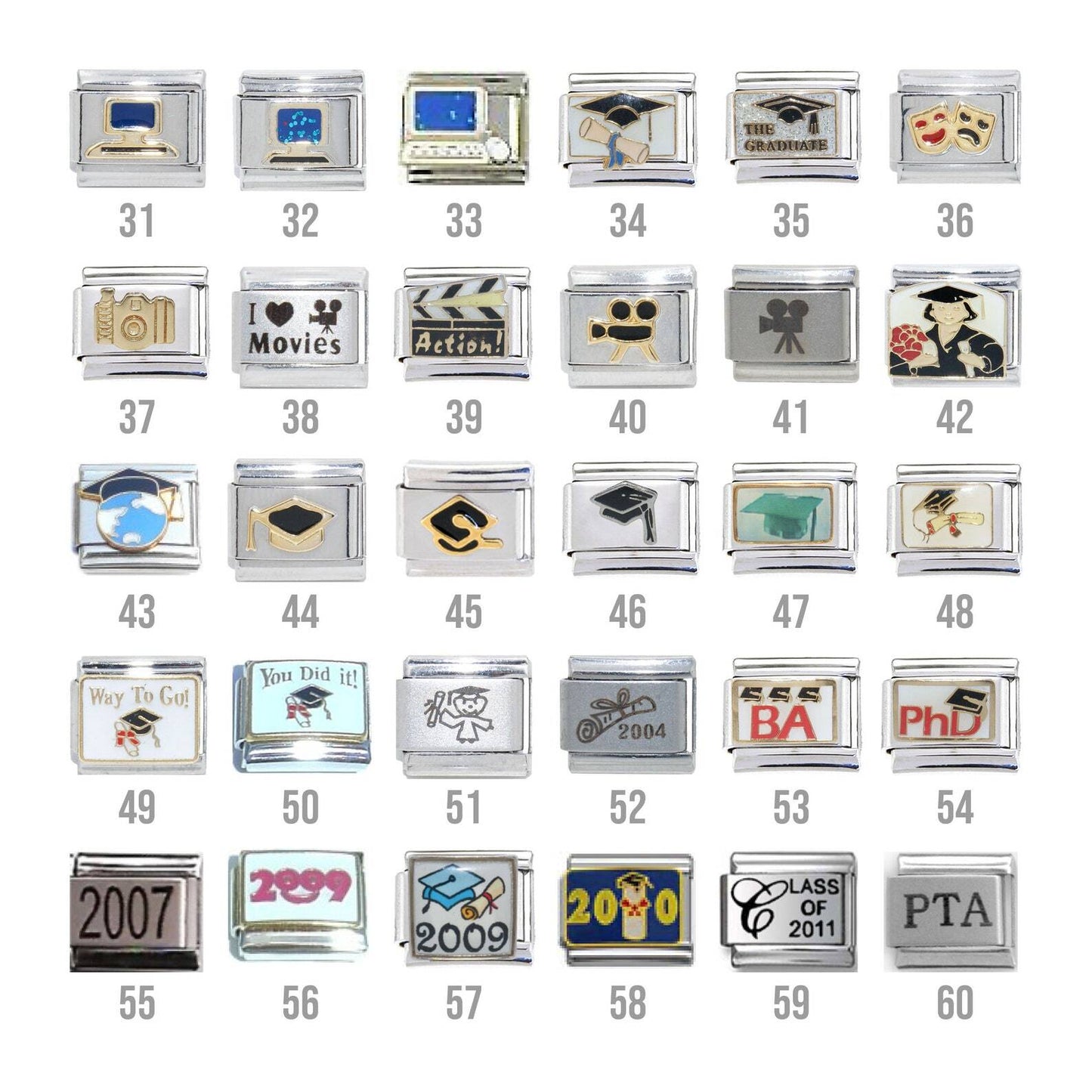 School - 9mm Italian Charm