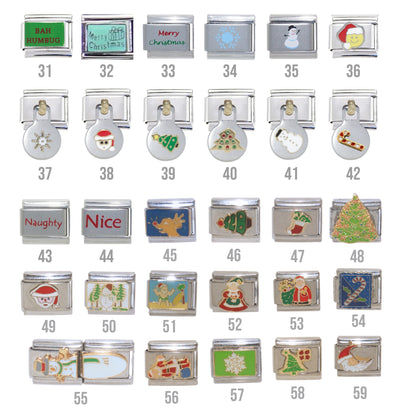 Christmas - 9mm Italian Charms